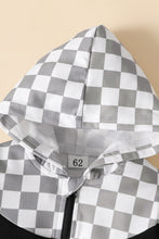 Load image into Gallery viewer, Baby Boy Checkered Color Block Hoodie and Joggers Set
