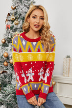 Load image into Gallery viewer, Christmas Snowman Round Neck Sweater
