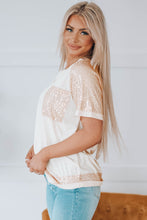 Load image into Gallery viewer, Contrast Sequin Raglan Sleeve T-Shirt
