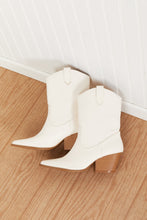 Load image into Gallery viewer, Qupid Howdy Y&#39;all Corp Mid-Calf Cowboy Boots in Stone
