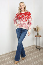Load image into Gallery viewer, Haptics Full Size Christmas Fuzzy Dropped Shoulder Sweater
