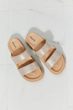 Load image into Gallery viewer, Qupid Glam Girl Rhinestone Band Slide Sandal
