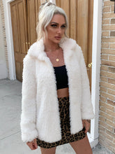 Load image into Gallery viewer, Open Front Collared Teddy Jacket
