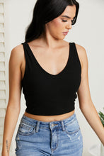 Load image into Gallery viewer, White Birch Sense of It All Full Size Cropped V-Neck Tank Top
