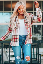 Load image into Gallery viewer, Plaid Button Down Shirt Jacket with Breast Pockets
