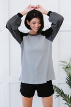 Load image into Gallery viewer, Doe &amp; Rae Small Town Full Size Run Waffle Knit Baseball Tee
