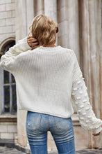 Load image into Gallery viewer, Weekend Style Rib-Knit Dropped Shoulder Sweater
