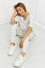 Load image into Gallery viewer, Zenana Self Love Full Size Brushed DTY Microfiber Lounge Set in Bone
