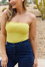 Load image into Gallery viewer, White Birch Full Size Tube Top Knit Bodysuit
