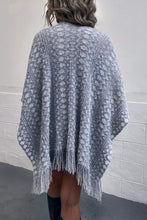 Load image into Gallery viewer, Fringe Hem Open Front Poncho
