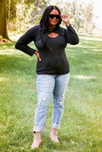 Load image into Gallery viewer, Acting Pro Mind Over Matter Full Size Cutout Long Sleeve Top
