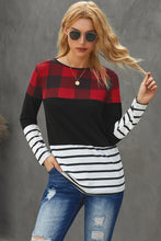 Load image into Gallery viewer, Mixed Print Long Sleeve Top
