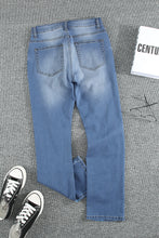 Load image into Gallery viewer, Distressed Acid Wash Jeans with Pockets
