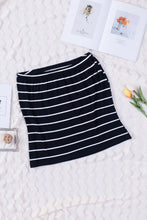 Load image into Gallery viewer, Striped Strapless Bandeau Top
