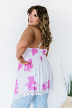 Load image into Gallery viewer, White Birch Finders Keepers Full Size Tie-Dye Lace Top
