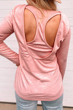 Load image into Gallery viewer, DIBS 1055 Cutout Racerback Long Sleeve Top
