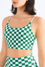 Load image into Gallery viewer, Breathable Checkered Sports Bra
