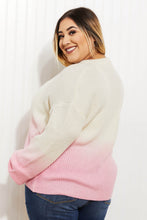 Load image into Gallery viewer, Sew In Love Cotton Candy Dreams Full Size Dip-Dye Ombre Sweater
