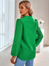 Load image into Gallery viewer, Grid Balloon Sleeve Shirt
