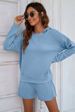 Load image into Gallery viewer, Split Hoodie&amp;Short Pant Lounge Set
