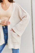 Load image into Gallery viewer, Very J Exposed Seam Flare Sleeve Open Front Cardigan
