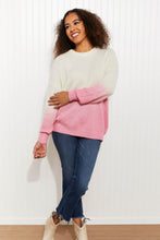 Load image into Gallery viewer, Sew In Love Cotton Candy Dreams Full Size Dip-Dye Ombre Sweater
