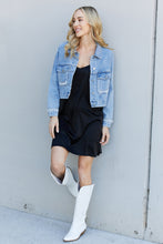 Load image into Gallery viewer, Zenana Spaghetti Strap Slit Mini Dress
