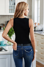 Load image into Gallery viewer, Round Neck Ribbed Tank Top
