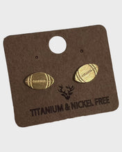 Load and play video in Gallery viewer, Football Gold Studs
