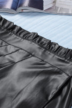 Load image into Gallery viewer, Belted Paperbag Waist PU Leather Skirt DIBS MOTHERSDAY
