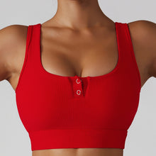 Load image into Gallery viewer, Get To It Snap Front Sports Bra
