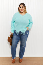 Load image into Gallery viewer, Sew In Love Uptown Girl Full Size Distressed Sweater
