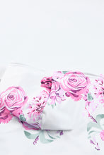 Load image into Gallery viewer, Floral Crisscross Drawstring Hoodie
