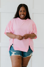 Load image into Gallery viewer, Sew In Love Sippin' Lemonade Full Size Run French Terry Top in Pink
