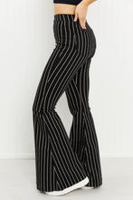 Load image into Gallery viewer, Kancan Blakely Pinstripe High-Rise Super-Flare Jeans
