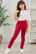 Load image into Gallery viewer, Girls Leopard Patch Leggings
