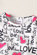 Load image into Gallery viewer, Baby Girl Letter Print Bodysuit and Knit Skirt Set
