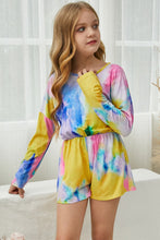 Load image into Gallery viewer, Girls Tie-Dye Round Neck Romper
