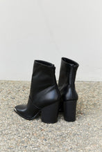 Load image into Gallery viewer, Qupid Shiny Silver Toe Detail Faux Leather Booties
