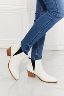 MMShoes Back At It Point Toe Bootie in White