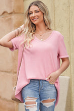 Load image into Gallery viewer, V-Neck Dropped Shoulder Tunic Top
