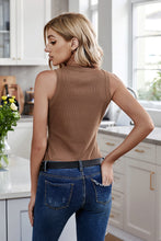 Load image into Gallery viewer, Round Neck Ribbed Tank Top
