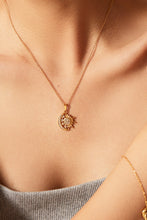 Load image into Gallery viewer, 18K Gold Plated Sun and Moon Pendant Necklace
