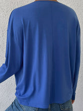 Load image into Gallery viewer, Long Sleeve Twisted Surplice Neck Blouse
