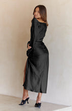 Load image into Gallery viewer, Cowl Neck Long Sleeve Maxi Dress
