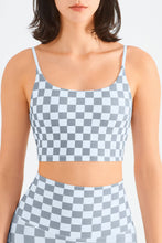 Load image into Gallery viewer, Breathable Checkered Sports Bra

