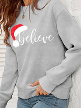 Load image into Gallery viewer, Christmas BELIEVE Crewneck Sweatshirt
