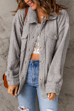 Load image into Gallery viewer, Button Front Teddy Jacket with Pockets

