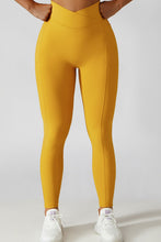 Load image into Gallery viewer, Crossover Waist Seamless Yoga Leggings
