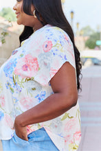 Load image into Gallery viewer, White Birch One And Only Full Size Short Sleeve Floral Print Top
